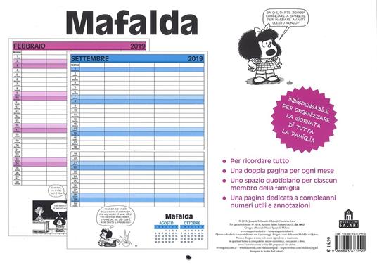 Mafalda. Calendario della famiglia 2019 - 4