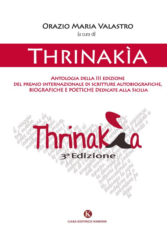 Thrinakìa. Antologia della 3ª edizione del premio internazionale di scritture autobiografiche, biografiche e poetiche dedicate alla Sicilia - copertina