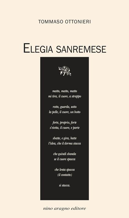 Elegia sanremese - Tommaso Ottonieri - copertina