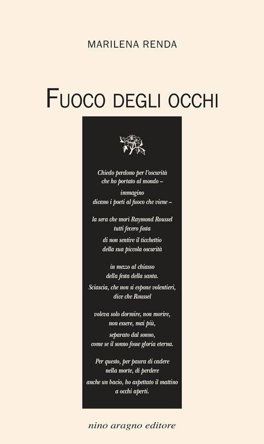 Fuoco degli occhi - Marilena Renda - copertina