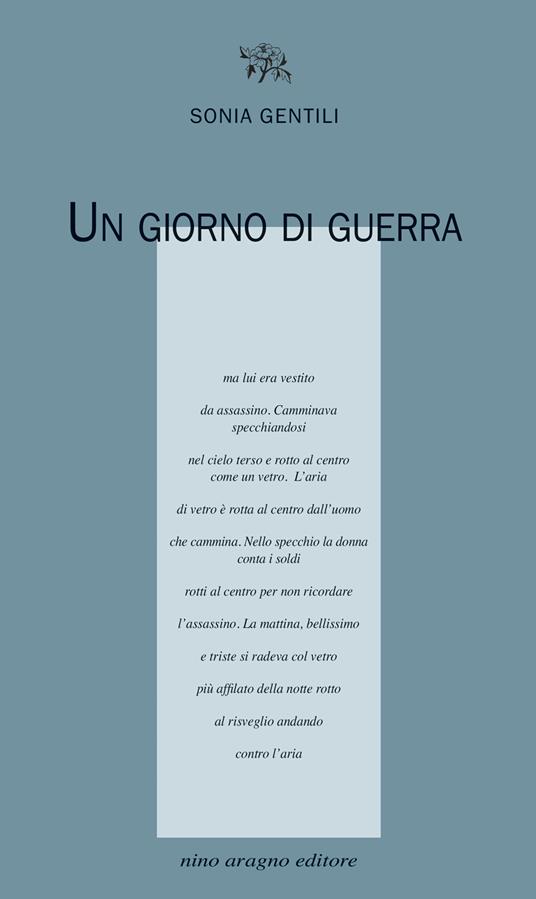 Un giorno di guerra - Sonia Gentili - copertina