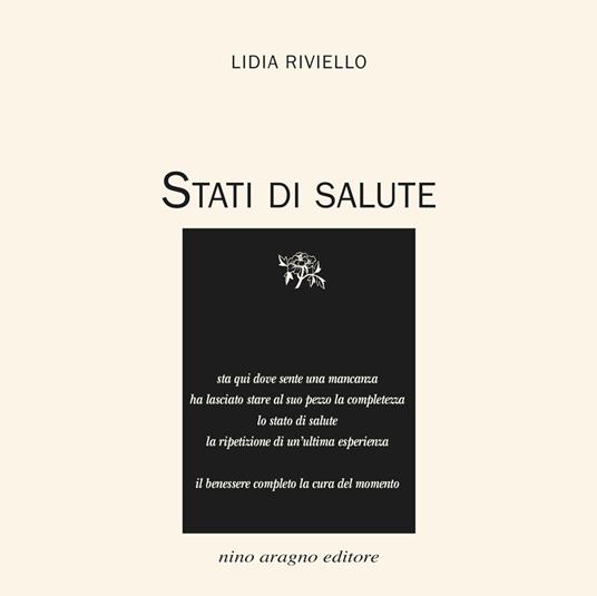 Stati di salute - Lidia Riviello - copertina