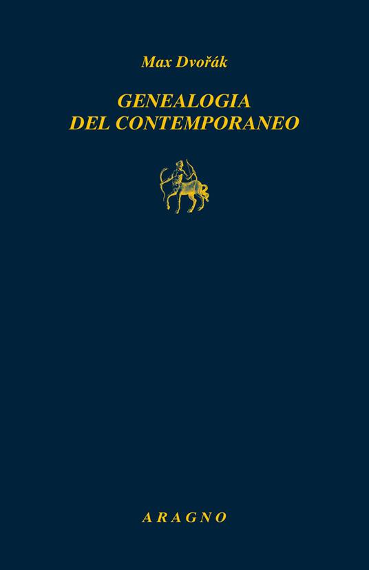 Genealogia del contemporaneo - Max Dvorák - copertina
