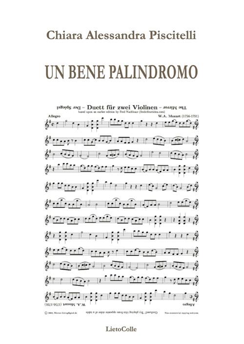 Un bene palindromo - Chiara Piscitelli - copertina