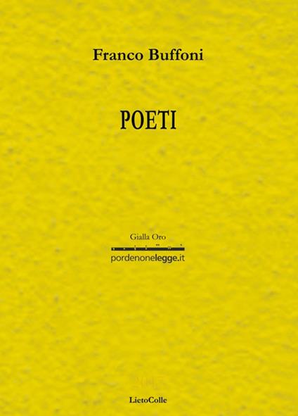 Poeti - Franco Buffoni - copertina