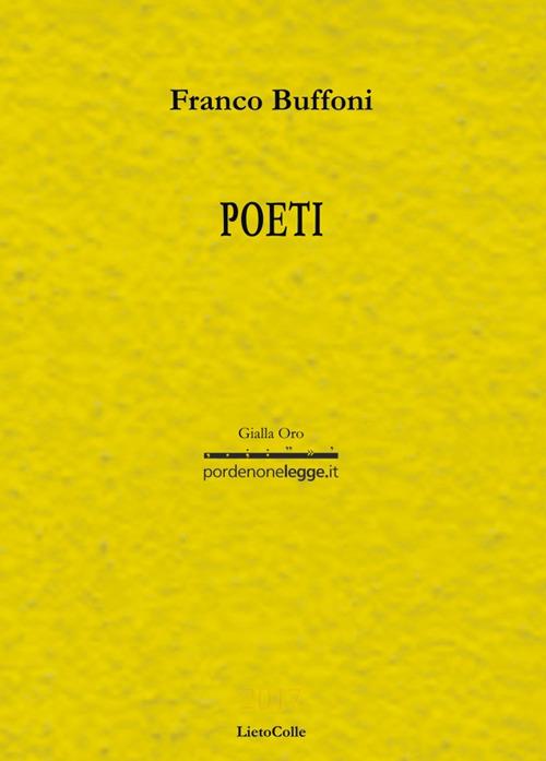 Poeti - Franco Buffoni - copertina