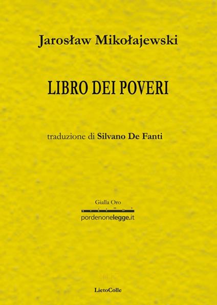 Libro dei poveri - Jaroslaw Mikolajewski - copertina
