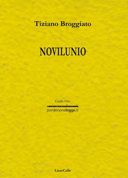 Novilunio - Tiziano Broggiato - copertina