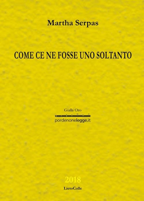 Come ce ne fosse uno soltanto - Martha Serpas - copertina
