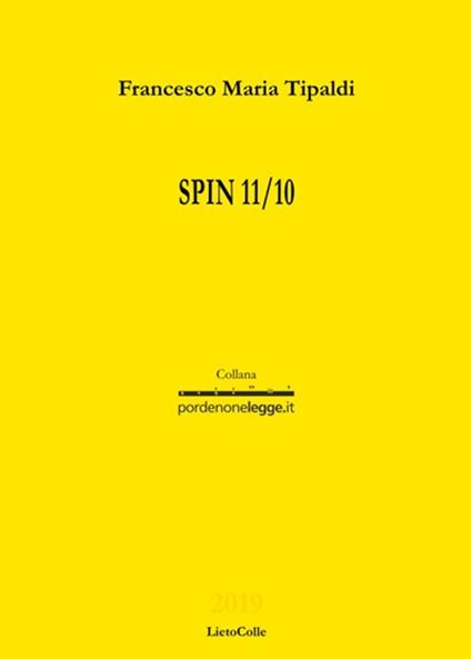 Spin 11/10 - Francesco Maria Tipaldi - copertina