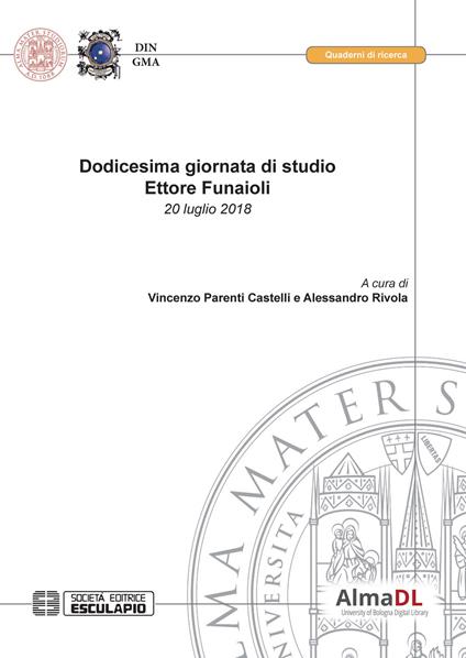 Dodicesima giornata di studio Ettore Funaioli (20 luglio 2018) - copertina