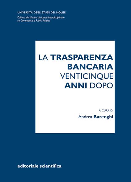 La trasparenza bancaria venticinque anni dopo - copertina