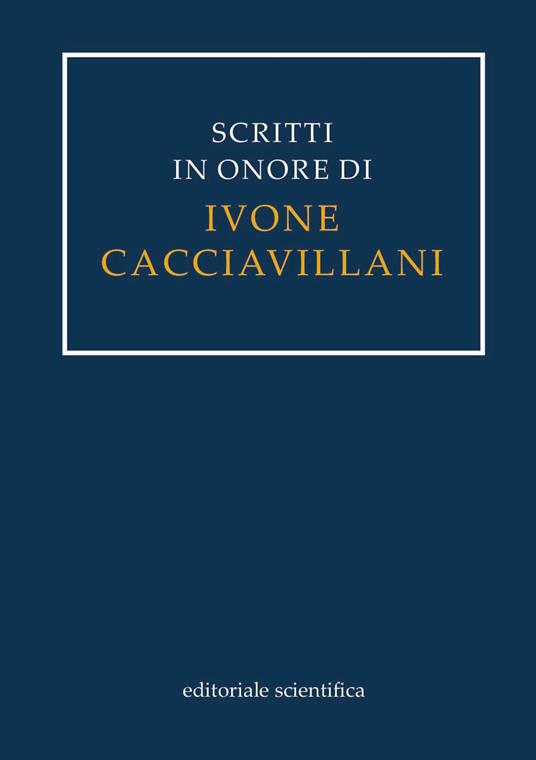 Scritti in onore di Ivone Cacciavillani - copertina