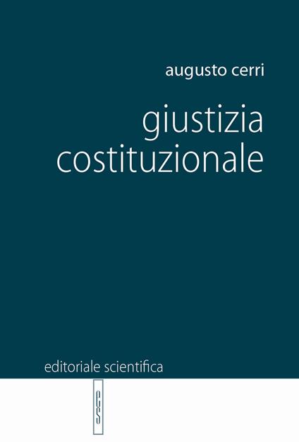 Giustizia costituzionale - Augusto Cerri - copertina