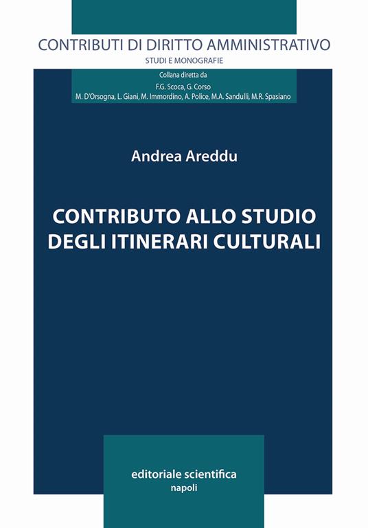 Contributo allo studio degli itinerari culturali - Andrea Areddu - copertina