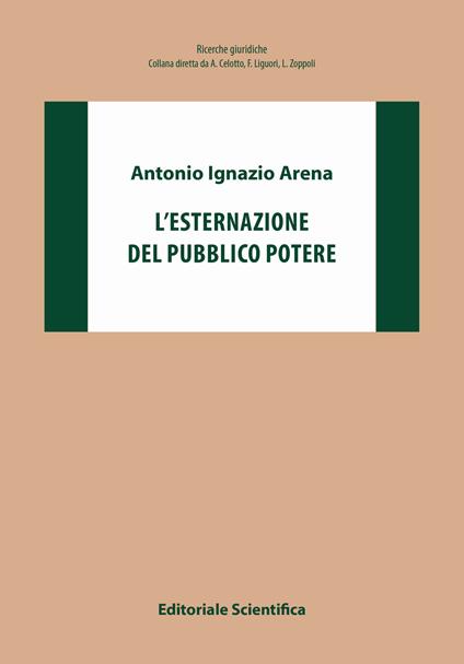 L' esternazione del pubblico potere - Antonio Ignazio Arena - copertina