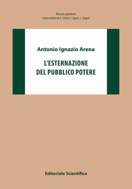 L' esternazione del pubblico potere - Antonio Ignazio Arena - copertina