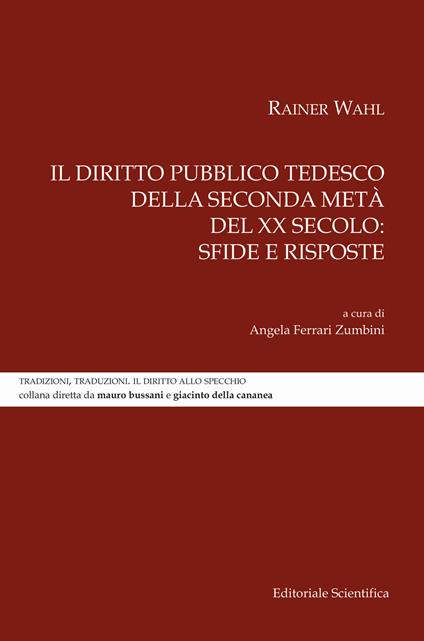 Il diritto pubblico tedesco della seconda metà del XX secolo: sfide e risposte - copertina
