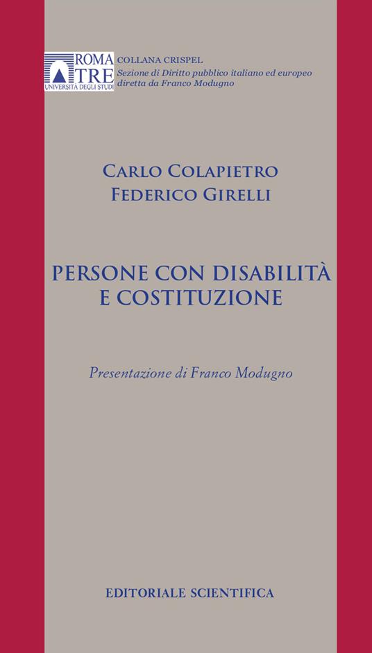 Persone con disabilità e Costituzione - Carlo Colapietro,Federico Girelli - copertina
