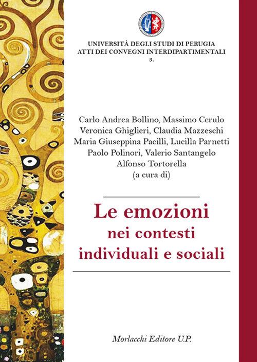 Le emozioni nei contesti individuali e sociali - copertina