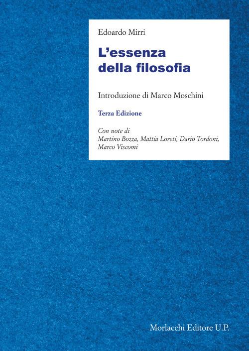 L'essenza della filosofia - Edoardo Mirri - copertina