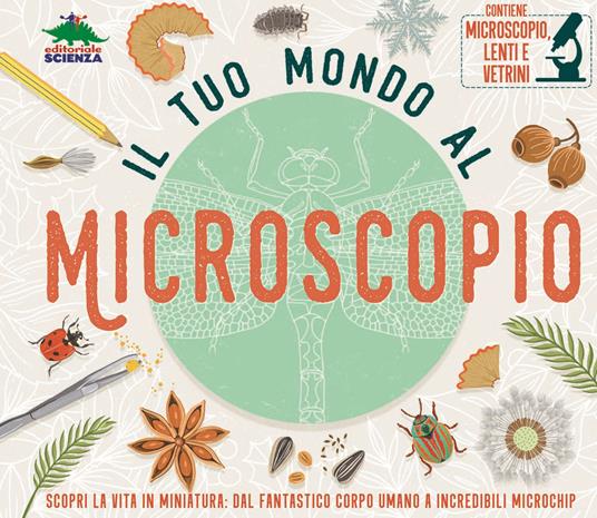Il tuo mondo al microscopio. Scopri la vita in miniatura: dal fantastico corpo umano a incredibili microchip. Con microscopio, lenti e vetrini - Tom Jackson - copertina