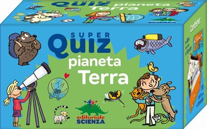Super quiz. Pianeta Terra. Ediz. a colori. Con 100 Carte - Géraldine Maincent - copertina