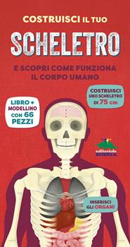 Libro Costruisci il tuo scheletro e scopri come funziona il corpo umano. Ediz. a colori. Con modellino da costruire Richard Walker