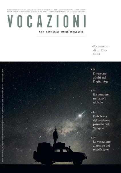 Vocazioni (2019). Vol. 2: Poco meno di un Dio (Marzo-Aprile). - copertina