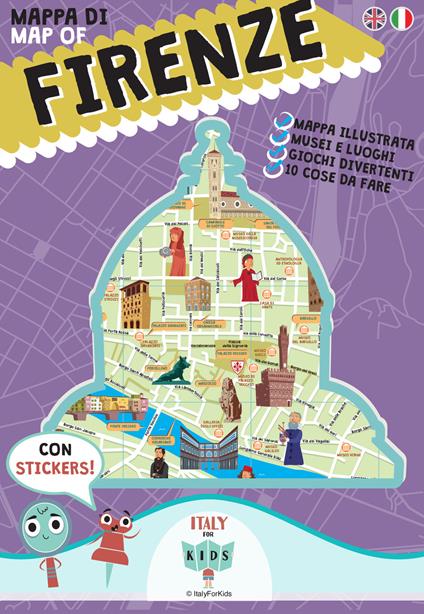 Mappa di Firenze illustrata. Ediz. italiana e inglese - copertina