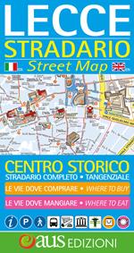 Lecce. Stradario-Street map. Ediz. bilingue