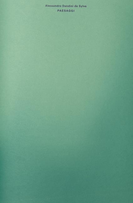 Paesaggi - Alessandro Dandini de Sylva - copertina