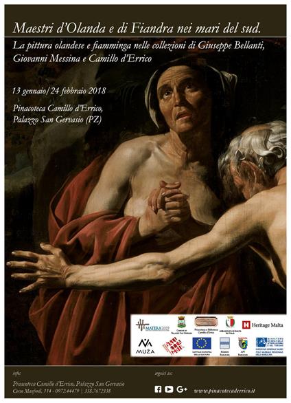 Maestri d'Olanda e di Fiandra nei mari del sud. La pittura olandese e fiamminga nelle collezioni di Giuseppe Bellanti, Giovanni Messina e Camillo d'Errico. Catalogo della mostra (Palazzo San Gervasio, 13 gennaio-24 febbraio 2018) - copertina