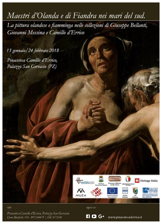 Maestri d'Olanda e di Fiandra nei mari del sud. La pittura olandese e fiamminga nelle collezioni di Giuseppe Bellanti, Giovanni Messina e Camillo d'Errico. Catalogo della mostra (Palazzo San Gervasio, 13 gennaio-24 febbraio 2018) - copertina