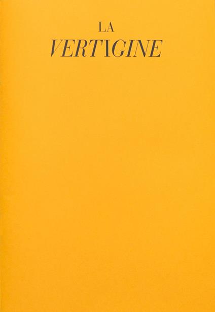 La vertigine - Federico Clavarino - copertina