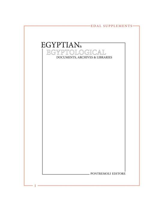 Egyptian & egyptological. Documents, archives & libraries. EDAL supplements. Vol. 1: La tombe de Maiherperi (KV 36). - Christian Orsenigo - copertina