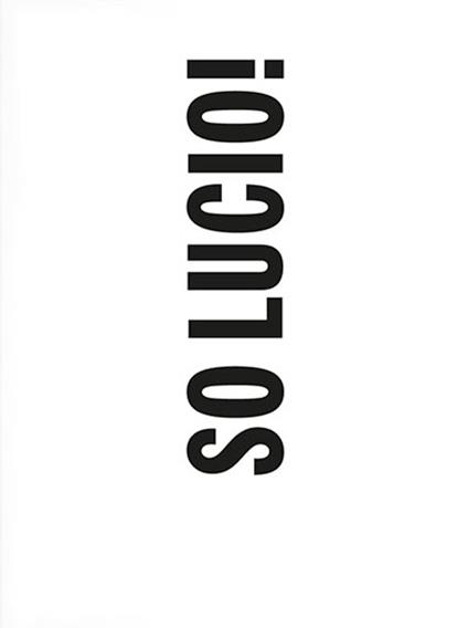 So Lucio! Ediz. multilingue - copertina