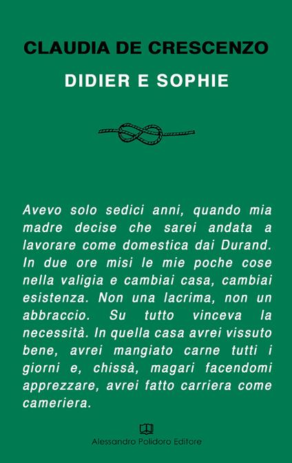Didier e Sophie - Claudia De Crescenzo - copertina