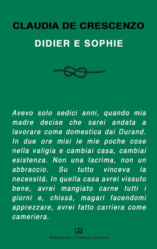 Didier e Sophie - Claudia De Crescenzo - copertina