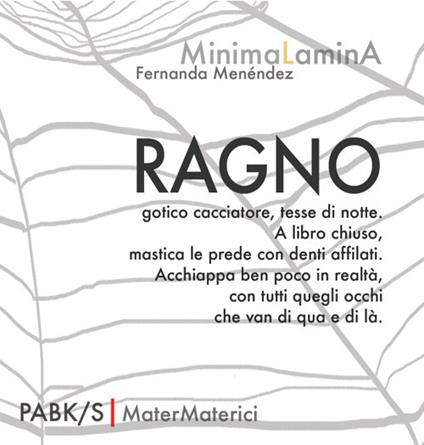 Ragno - Fernanda Menéndez - copertina