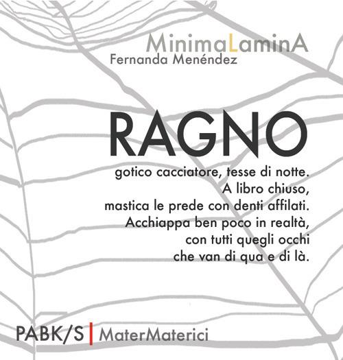 Ragno - Fernanda Menéndez - copertina