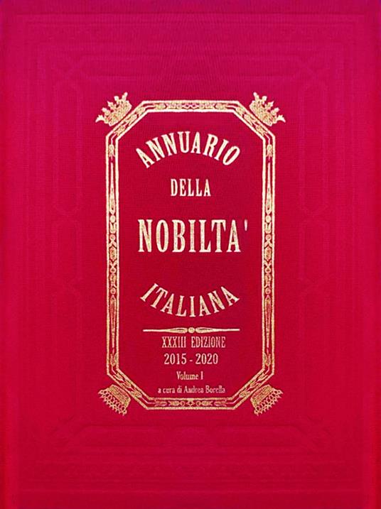 Annuario della nobiltà italiana (2015-2020) - copertina