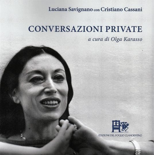 Conversazioni private - Luciana Savignano,Cristiano Cassani - copertina