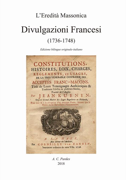 Divulgazioni francesi (1736-1748). Ediz. francese e italiana - copertina