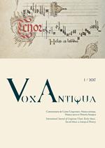 Vox antiqua. Commentaria de cantu gregoriano, musica antiqua, musica sacra et historia liturgica (2017). Ediz. multilingue. Vol. 1