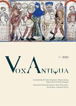 Vox antiqua. Commentaria de cantu gregoriano, musica antiqua, musica sacra et historia liturgica (2020). Vol. 1