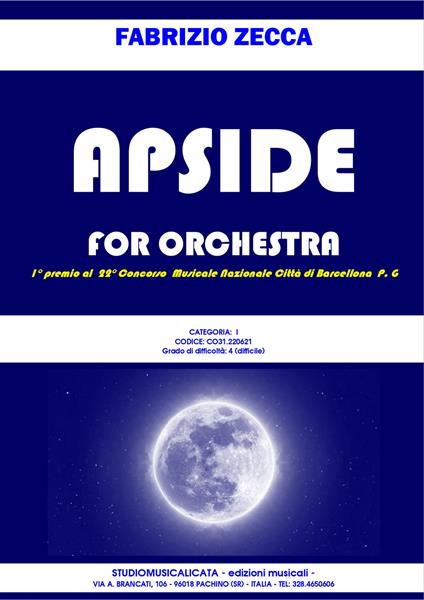Apside. For orchestra - Fabrizio Zecca - copertina