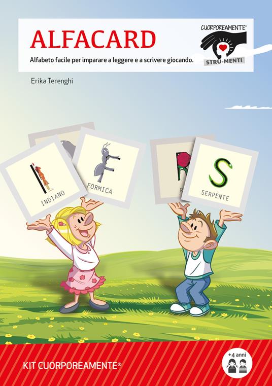 Kit AlfaCard. Alfabeto facile per imparare a leggere e a scrivere giocando. Con Libro - Erika Terenghi - copertina