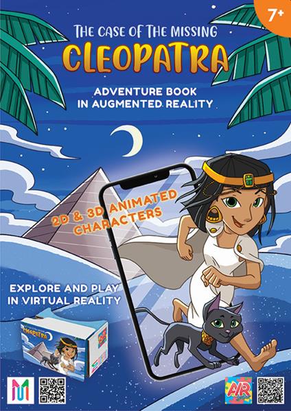 The case of the missing Cleopatra. Adventure book in augmented and virtual reality. Con gadget - Kaitlin Fritz - copertina