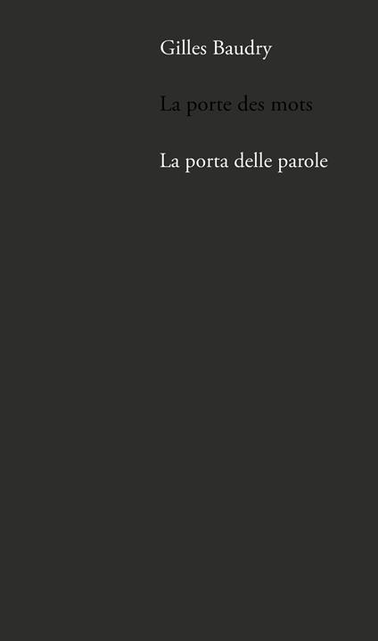 La porta delle parole - Gilles Baudry - copertina